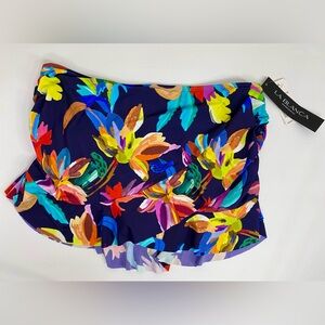 La Blanca By The Sea Asymmetrical Ruffle Bikini Swim Skirt